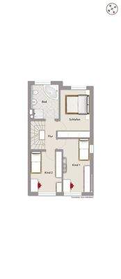 Grundriss OG Rudolfstr. 14a und 14c