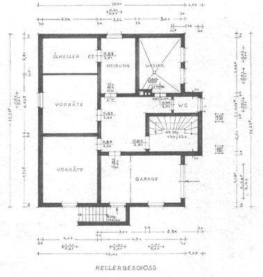 Grundriss Kellergeschoss