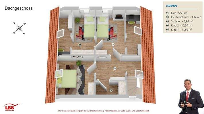 Grundriss Dachgeschoss