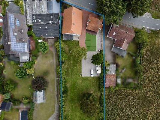 Drohnenaufnahme der Liegenschaft