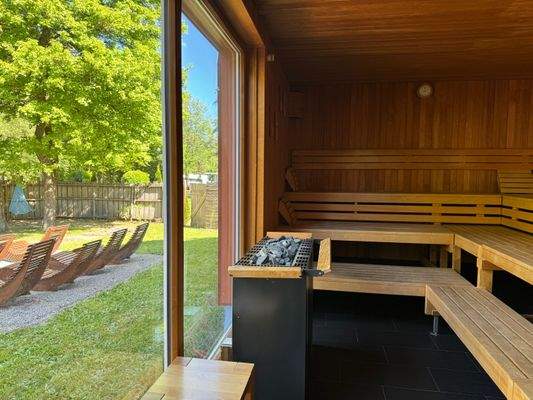 Sauna mit Außenbereich