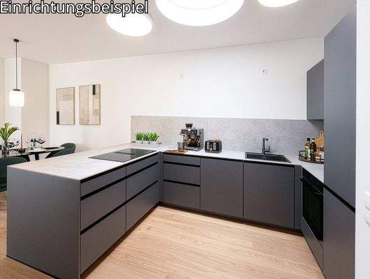 Einbauküche mit Oberlicht