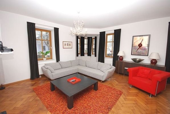 Wohnzimmer Wohnung 1, Hochparterre