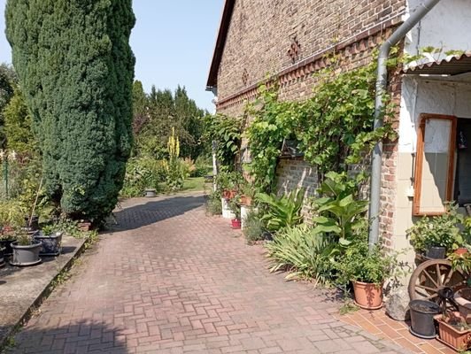 Sicht zum Zugang Garten 