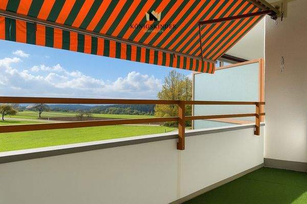 ...auf den Balkon...