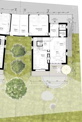 Freiflächenplan Eingangsgeschoss