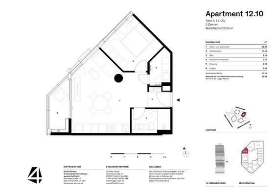 FOUR T3 Grundriss 12.10