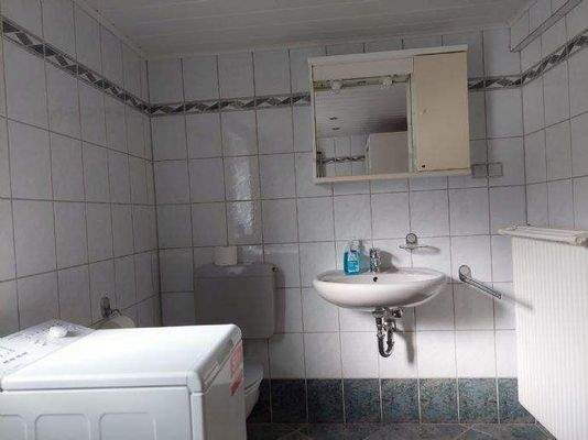 Waschmaschinenanschluss im Bad EG 