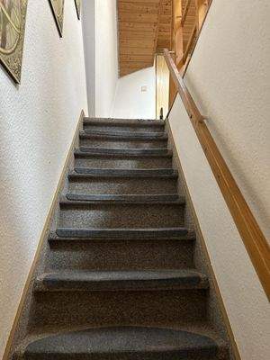 Treppe zum Spitzboden und zur Sternwarte