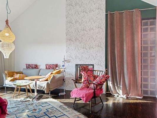 Wohnbereich im Obergeschoss Einheit A