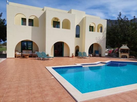 MIT BESICHTIGUNGSVIDEO! Kreta, Kampia Chania: Atemberaubende freistehende Villa mit Pool zum Verkauf