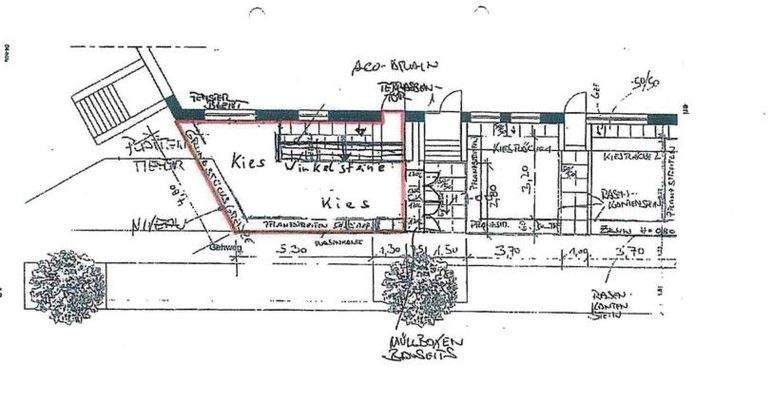 Anteilige Gartenfläche