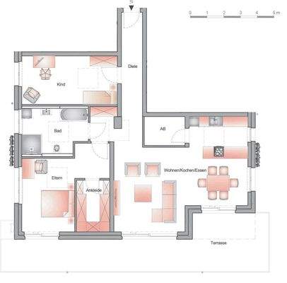 Grundriss WE 45 Bild