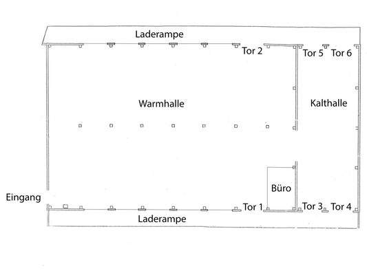 Grundriss Hallen