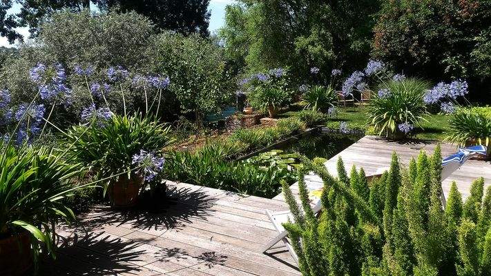 Terrasse vor Wintergarten