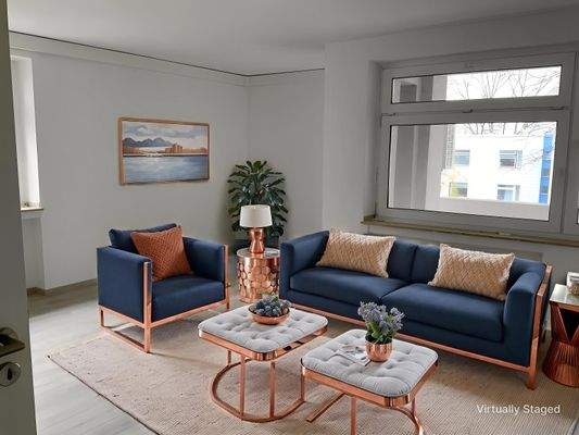 Wohnzimmer KI bearbeitet