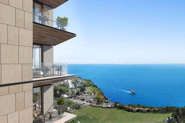 3-Bedroom Sea View Flats near Amenities in Muratpasa Antalya