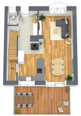 3D Grundriss Untergeschoss