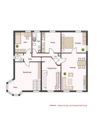 Grundriss Obergeschoss