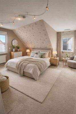 Schlafzimmer (Möbel sind virtuell eingefügt)