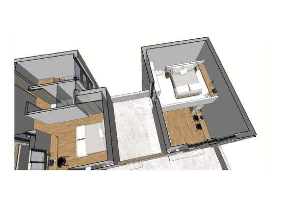 Kreta - Grundstück mit Baugenehmigung für 2 Residenzen in zweiter Linie vom Strand von Maleme zu verkaufen