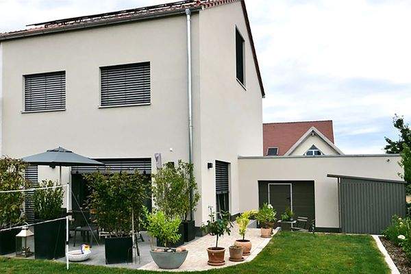 Gartenansicht Musterhaus