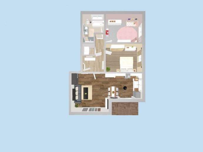Helle, gerÃ¤umige 3-Zimmer-Wohnung mit Tageslichtbad und Balkon