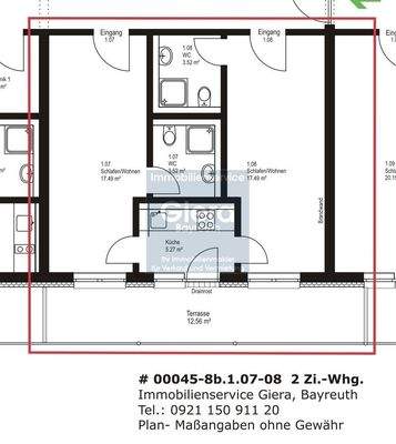 Grundriss - Zimmer 1.08