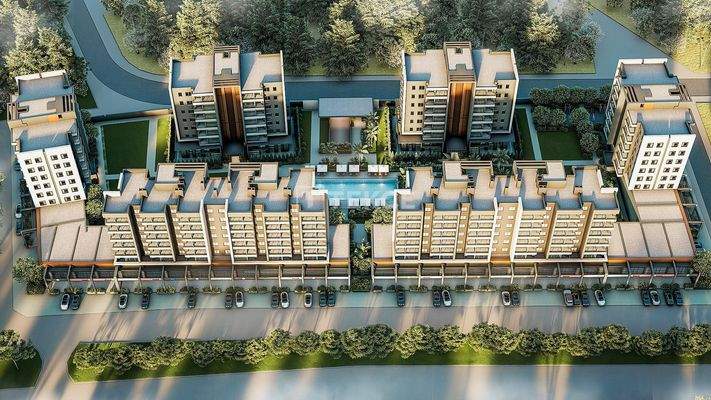 1 and 2-Bedroom Apartments for Sale in Complex in Kepez Antalya