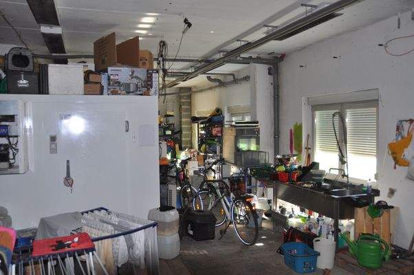 Blick in die Garage