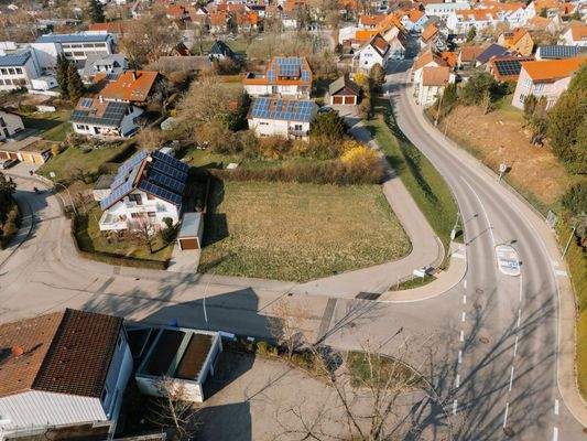 Luftaufnahme Bauplatz