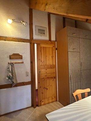 Küche mit Schiebetür