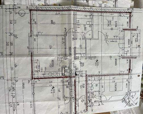 Grundriss der Wohnung
