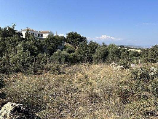 Kreta, Gallos: Erstklassiges Grundstück mit Meerblick zu verkaufen