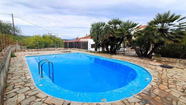 Kreta, Vamos: Einstöckige Villa mit zwei Schlafzimmern, Gemeinschaftspool und privatem Garten