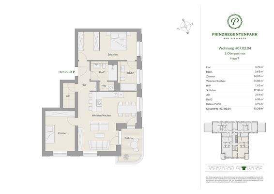 Grundriss Haus 7 - H07.02.04