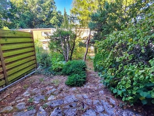 Terrasse mit Gartenblick