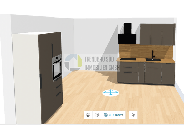 Ansicht Küche Planung 3D
