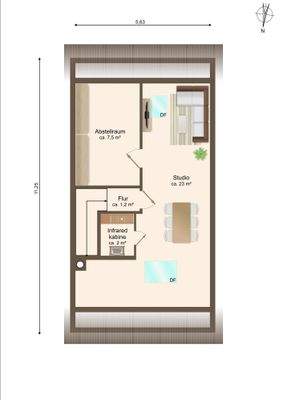 Dachgeschoss - Studio 