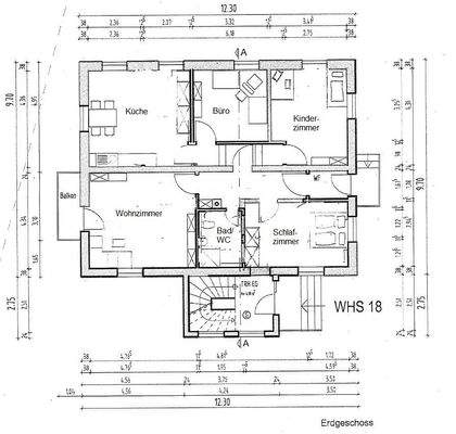 Möglicher Grundriss als Wohnung 