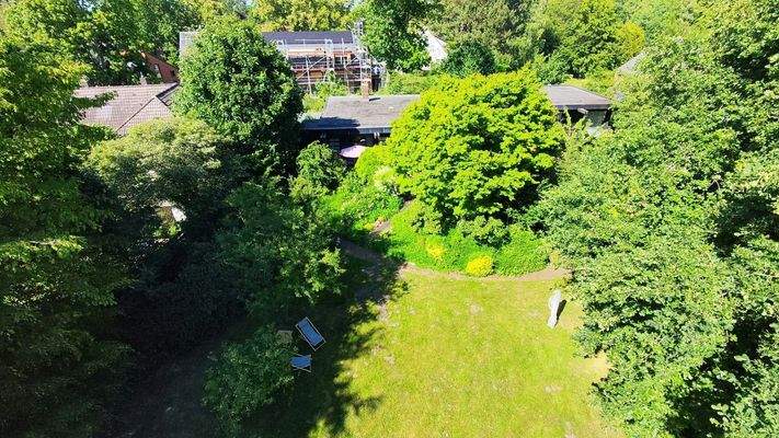 Hausansicht aus der Vogelperspektive