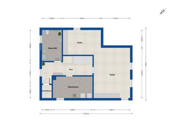 Grundriss - Kellergeschoss