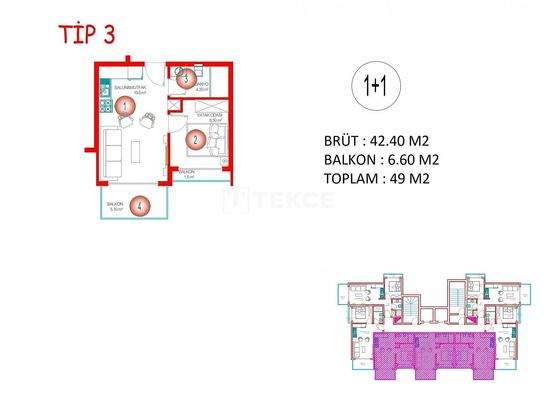 Sea View Real Estate with a Single Block in Alanya
