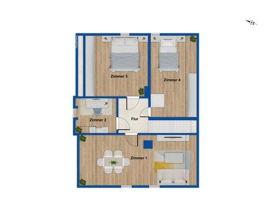 Grundriss DG Ausbaureserve