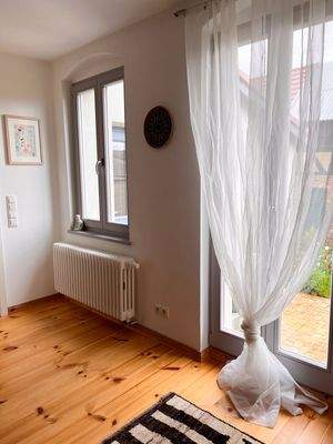 Wohnküche Blick in den Garten