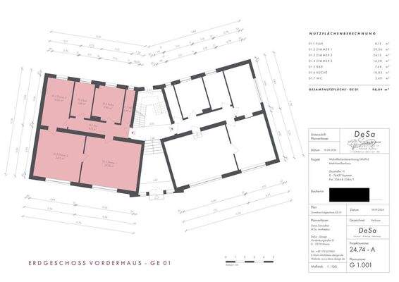 Grundriss GE 01 - VH