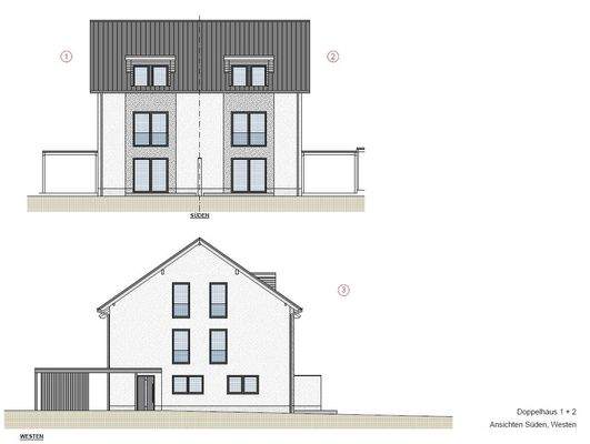 Ansicht Süden/Westen