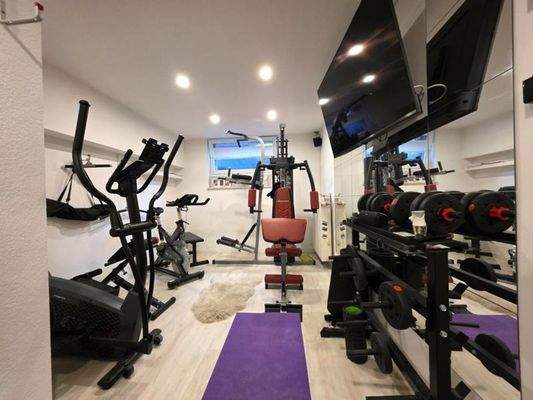 Fitnessraum in der Einliegerwohnung