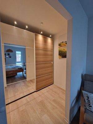 Ankleideraum am Schlafzimmer