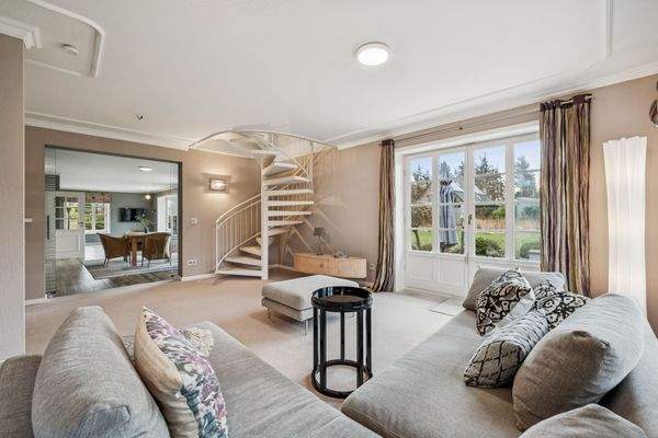 der Wohnbereich im Erdgeschoss 